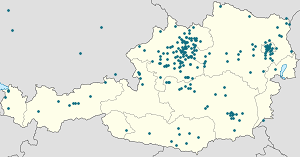 Karte von Rosenau am Hengstpaß mit Markierungen für die einzelnen Unterstützenden