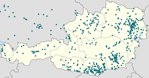 Biresyel destekçiler için işaretli Sankt Kanzian am Klopeiner See haritası