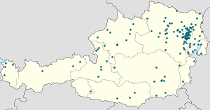Karte von Wien mit Markierungen für die einzelnen Unterstützenden