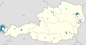 Karte von Altach mit Markierungen für die einzelnen Unterstützenden