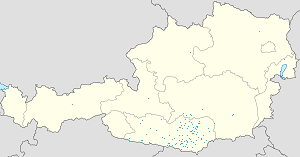 Karte von Bezirk Sankt Veit an der Glan mit Markierungen für die einzelnen Unterstützenden