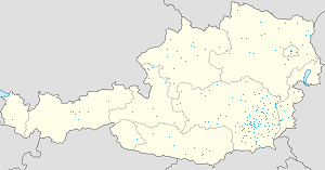 Kort over Østrig med tags til hver supporter 