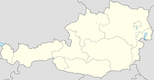 Mapa mesta Brunn am Gebirge so značkami pre jednotlivých podporovateľov