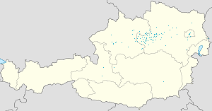 Mapa města Dolní Rakousy se značkami pro každého podporovatele 