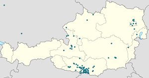 Bezirk Villach-Land kartta tunnisteilla jokaiselle kannattajalle