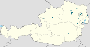 Karta mjesta Donja Austrija s oznakama za svakog pristalicu
