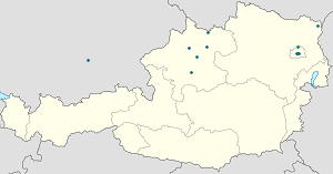 Kart over Grünau im Almtal med markører for hver supporter