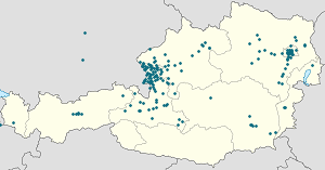 Karte von Land Salzburg mit Markierungen für die einzelnen Unterstützenden