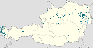 Karte von Österreich mit Markierungen für die einzelnen Unterstützenden