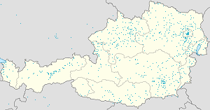 Karta över Österrike med taggar för varje stödjare