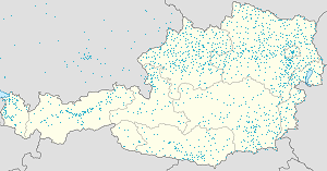 Harta lui Austria cu marcatori pentru fiecare suporter