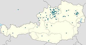 Karta mjesta Linz s oznakama za svakog pristalicu
