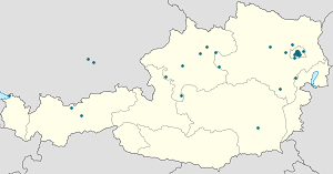 Karte von Österreich mit Markierungen für die einzelnen Unterstützenden