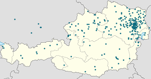 Latvijas karte KG Ottakring ar atzīmēm katram atbalstītājam 