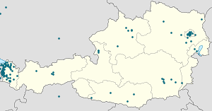 Karta över Altach med taggar för varje stödjare
