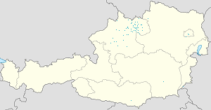 Biresyel destekçiler için işaretli Bezirk Urfahr-Umgebung haritası
