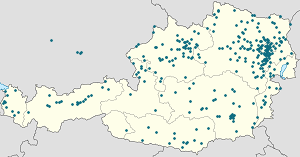 Karte von Wien mit Markierungen für die einzelnen Unterstützenden