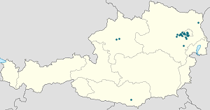 Mapa města Gemeinde Tullnerbach se značkami pro každého podporovatele 