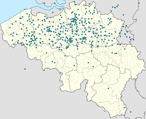 A(z) Belgium térképe címkékkel minden támogató számára