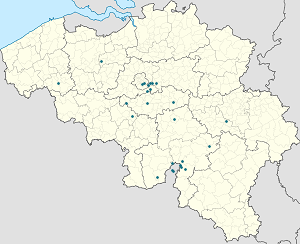 Mapa města Doische se značkami pro každého podporovatele 