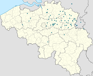 Map of Genk with markings for the individual supporters