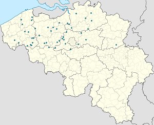 Mapa de Bélgica con etiquetas para cada partidario.