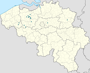 Map of Mariakerke with markings for the individual supporters