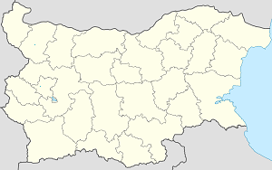 Kort over Bulgarien med tags til hver supporter 
