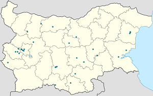 Karta mjesta Bugarska s oznakama za svakog pristalicu