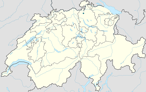 Mapa mesta Bülach so značkami pre jednotlivých podporovateľov
