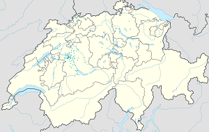 Karte von Kanton Bern mit Markierungen für die einzelnen Unterstützenden