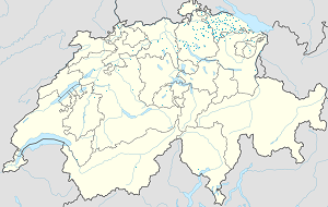 Mapa města Thurgau se značkami pro každého podporovatele 