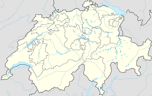 Zemljevid Graubünden z oznakami za vsakega navijača