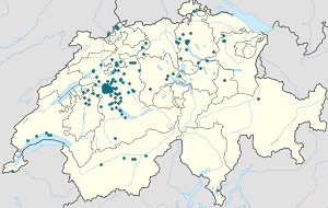 Karte von Bern mit Markierungen für die einzelnen Unterstützenden