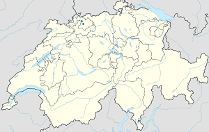 Map of Liestal with markings for the individual supporters