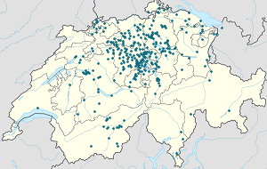 Mapa de Lucerna com marcações de cada apoiante