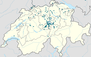 Karte von Kanton Nidwalden mit Markierungen für die einzelnen Unterstützenden
