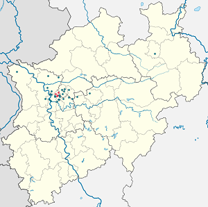Sterkrade žemėlapis su individualių rėmėjų žymėjimais