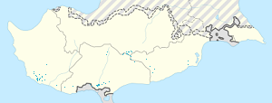 Карта на Кипър с маркери за всеки поддръжник