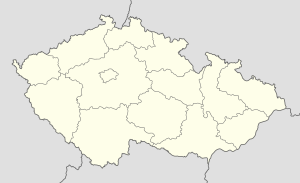 Mapa mesta Česko so značkami pre jednotlivých podporovateľov