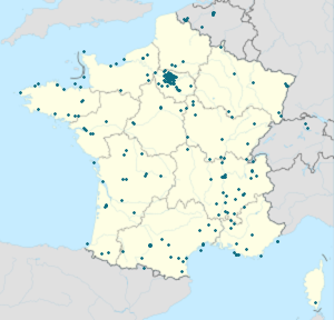 Mapa de París con etiquetas para cada partidario.