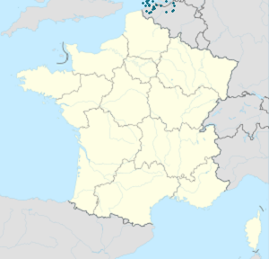 Harta e Francë me shenja për mbështetësit individual 