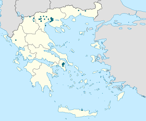 Map of Naousa Municipality with markings for the individual supporters