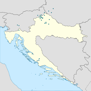 Karta mjesta Velika Gorica s oznakama za svakog pristalicu