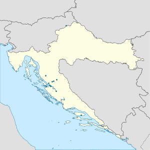 Karte von Zadar mit Markierungen für die einzelnen Unterstützenden