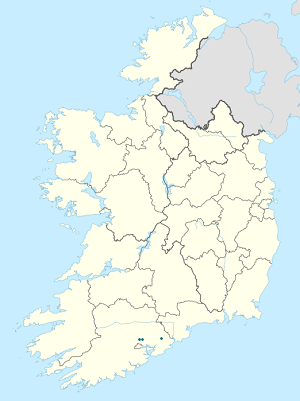 Map of Cork with markings for the individual supporters