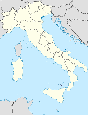 Map of Italy with markings for the individual supporters