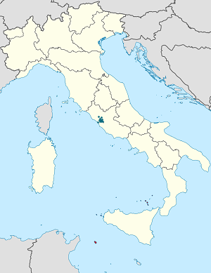 Kort over Lazio med tags til hver supporter 