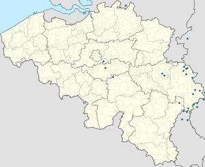 Karta mjesta Büllingen s oznakama za svakog pristalicu