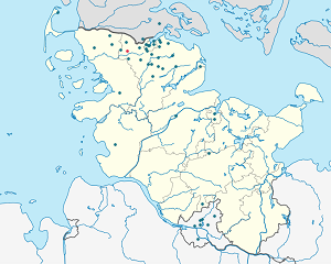 Mapa de Schafflund com marcações de cada apoiante